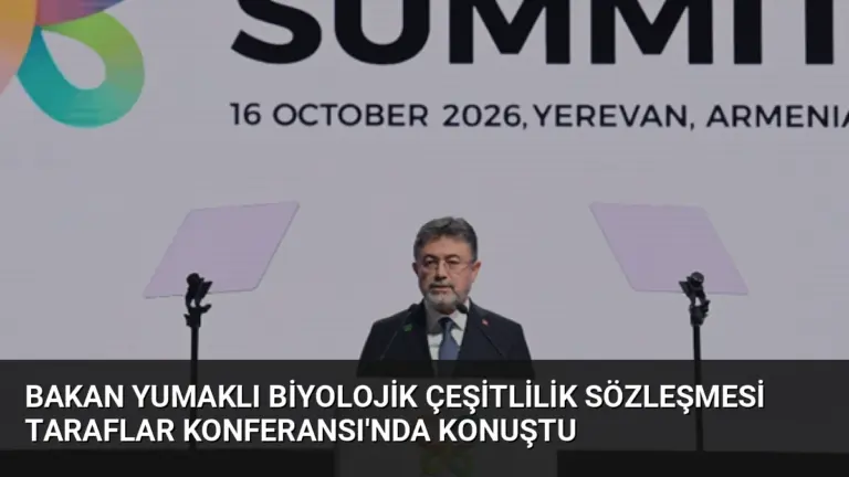 Bakan Yumaklı Biyolojik Çeşitlilik Sözleşmesi Taraflar Konferansı’nda Konuştu