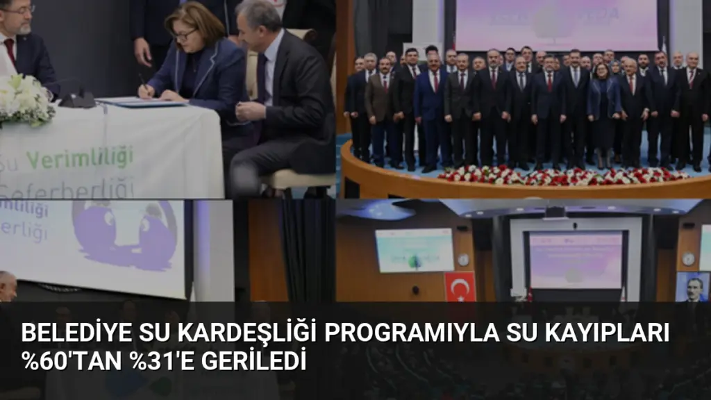 Belediye Su Kardeşliği Programıyla Su Kayıpları 'tan 'e Geriledi