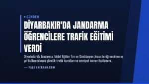 Diyarbakır’da Jandarma Öğrencilere Trafik Eğitimi Verdi