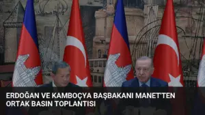 Erdoğan ve Kamboçya Başbakanı Manet’ten Ortak Basın Toplantısı