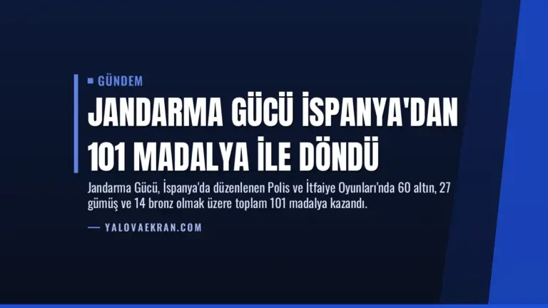 Jandarma Gücü İspanya'dan 101 Madalya ile Döndü