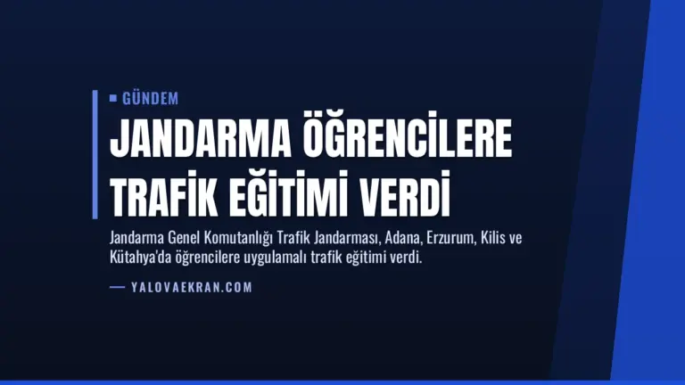 Jandarma Öğrencilere Trafik Eğitimi Verdi