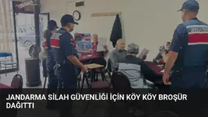 Jandarma Silah Güvenliği İçin Köy Köy Broşür Dağıttı