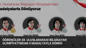 Öğrenciler 38. Uluslararası Bilgisayar Olimpiyatı’ndan 4 Madalyayla Döndü