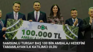 Samsunlu Turgay Baş 100 Bin Ambalaj Hedefini Tamamlayan İlk Katılımcı Oldu