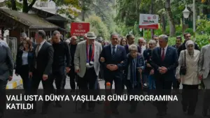 Vali Usta Dünya Yaşlılar Günü Programına Katıldı