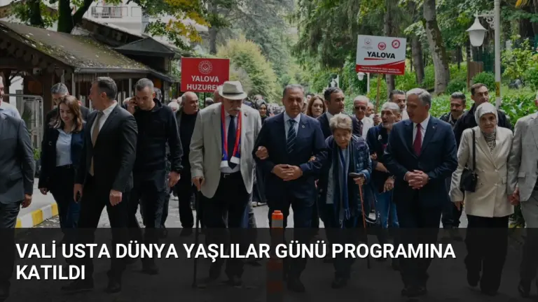 Vali Usta Dünya Yaşlılar Günü Programına Katıldı
